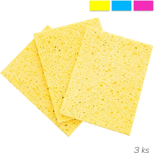 Éponge en cellulose pour la vaisselle EKO mix 3 pcs