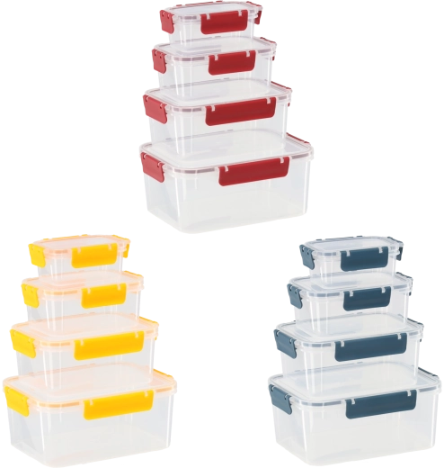 Ensemble de boîtes alimentaires avec couvercles et joints Orion - 4 pièces
