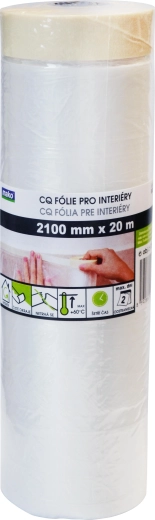 Ruban de masquage avec film de protection 210 × 20 m, autocollant