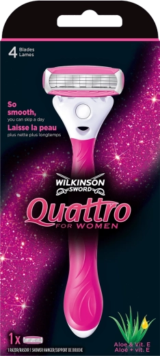 Rasoir pour femme WILKINSON QUATTRO FOR WOMEN + 1 tête