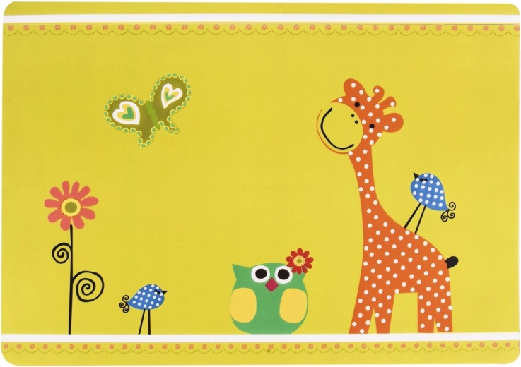 Set de table enfant en plastique (UH) Girafe 35 × 25 cm
