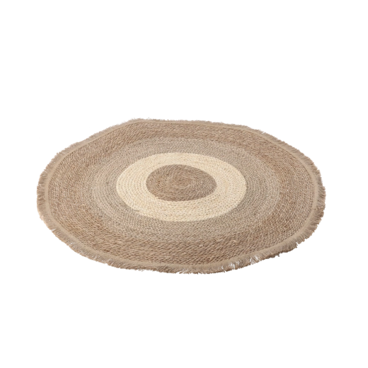 Sous-tapis rond en herbe de mer 100 cm