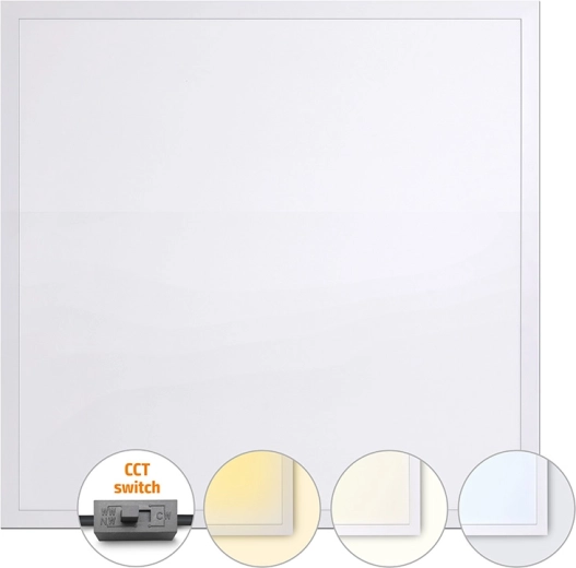 Panneau LED Solight rétroéclairé CCT 36 W 60×60 cm blanc