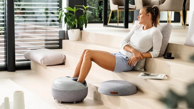 Design 2-en-1 : tabouret et appareil de massage