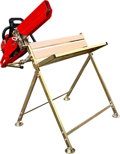 Chevalet métallique de sciage du bois avec support de scie 88 × 86 × 71 cm