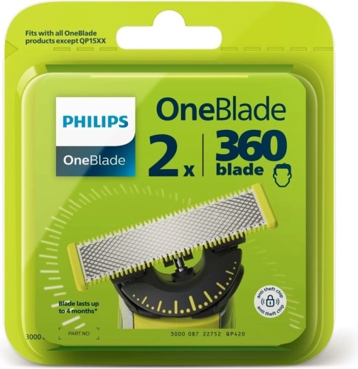 Lames de rechange pour OneBlade QP420/50, lot de 2