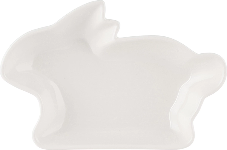 Bol de service en porcelaine lapin – crème