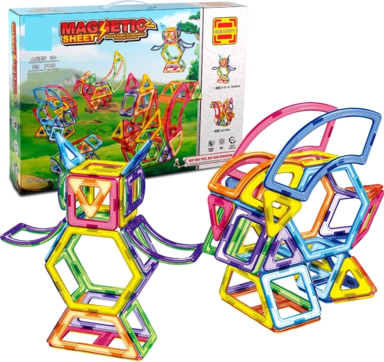 Jeu de construction magnétique 89 pièces