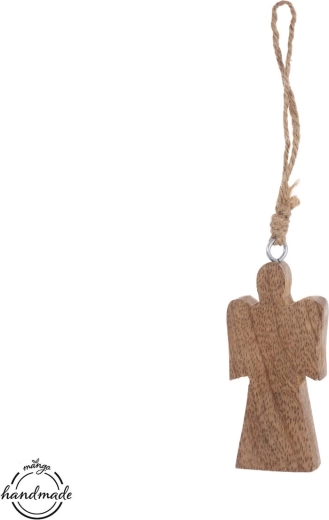 Orion ange suspendu en bois de manguier - 1 pièce