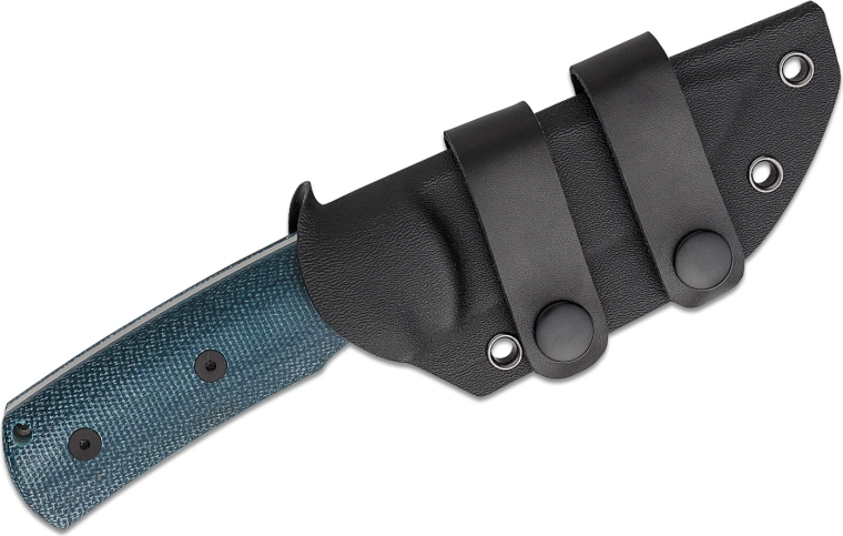 Micarta bleue ergonomique à prise sûre