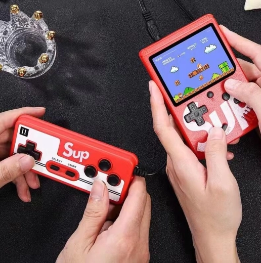 Mini console portable SUP 400 jeux - rouge (pour deux joueurs)