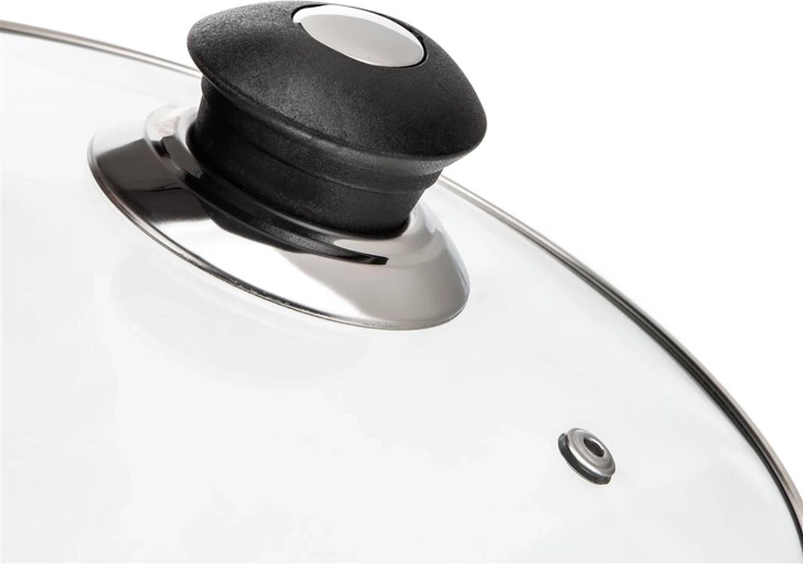 Couvercle en verre avec évent pour contrôler la cuisson