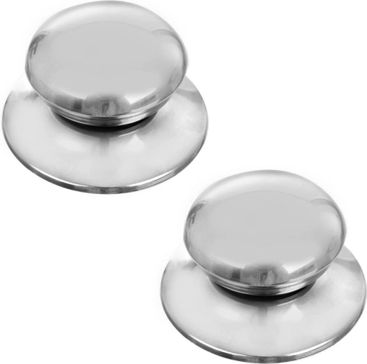 Boutons de couvercle en acier, lot de 2 pièces