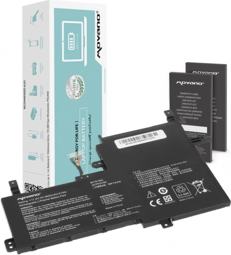 Batterie Movano B31N1842 pour Asus VivoBook (3600 mAh, 41 Wh)