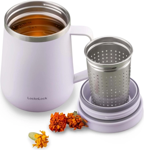 Mug isotherme Metro pour thé 400 ml avec filtre, violet