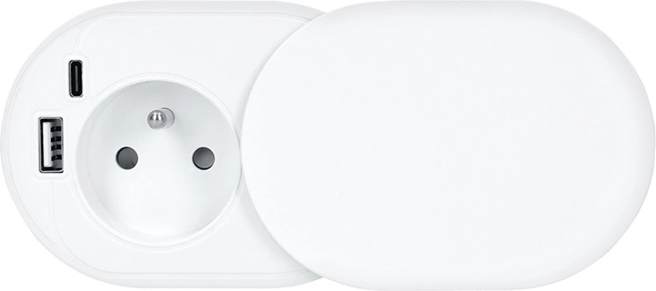 Charge USB rapide : USB-C PD 20 W + USB-A QC 3.0