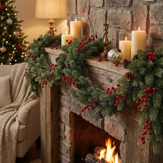 Décoration idéale pour cheminée et rambarde