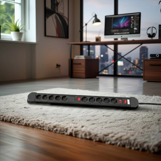 Deux groupes de prises avec interrupteurs indépendants