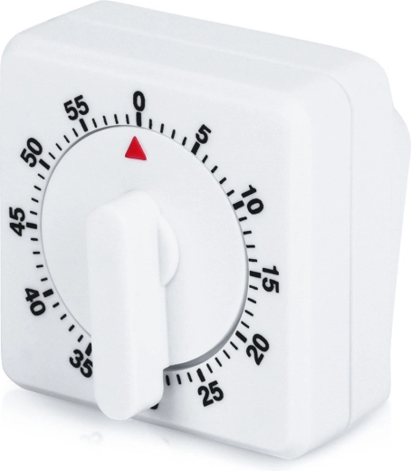 Minuteur de cuisine mécanique ORION 0–60 min, blanc