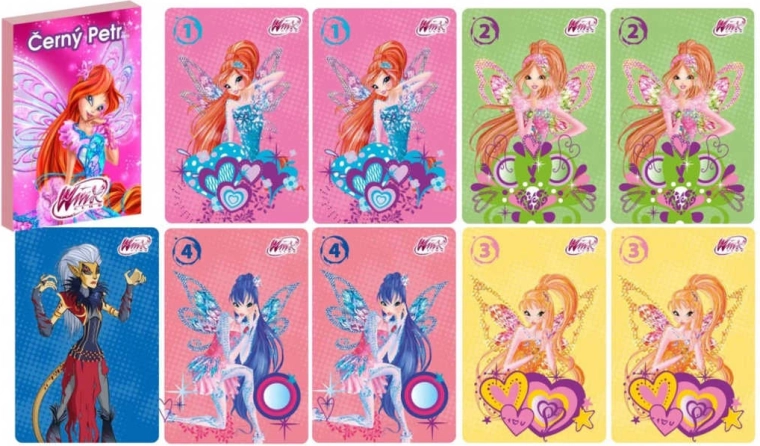 Jeu de cartes Černý Petr Winx Club
