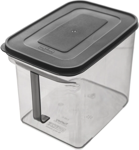 Parois transparentes et poignée pratique