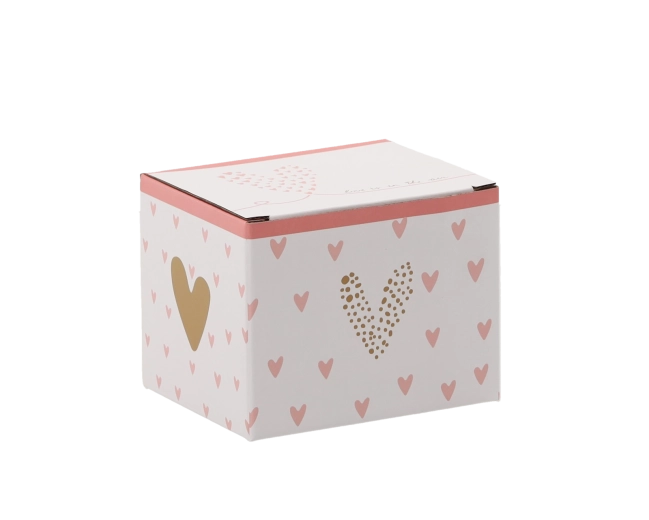 Coffret cadeau au motif romantique