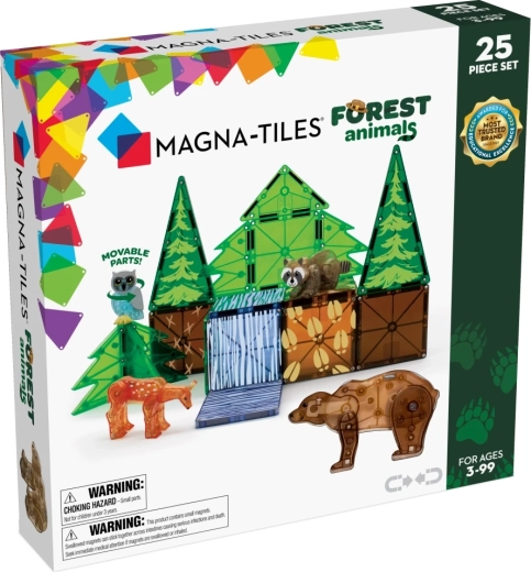 MAGNA-TILES jeu de construction magnétique Animaux de la forêt (25 pièces)