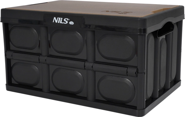 Caisse pliante avec couvercle en bois 2-en-1 20 l NILS Camp
