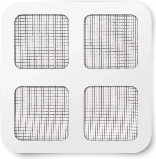 Patch adhésif de réparation pour moustiquaire gris 10 × 10 cm, 4 pièces