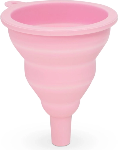 Entonnoir pliable en silicone rose 10 × 8 cm