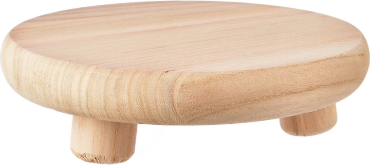 Mini table décorative en bois marron 22 × 22 × 9 cm