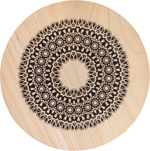 Dessous-de-plat en bois Mandala 20 cm