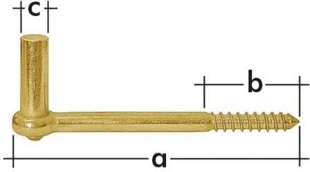 Support de pivot 10 × 106 mm en acier galvanisé