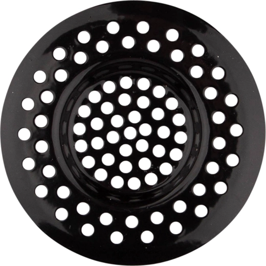 Tamis de bonde d’évier en acier inoxydable, laqué noir, 8 cm