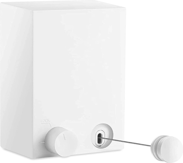 Corde à linge murale rétractable de 4,2 m