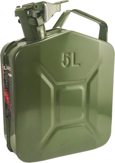 Jerrican métallique pour essence et diesel, 5 l, vert