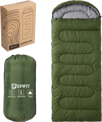 Sac de couchage TRAIL10 vert kaki