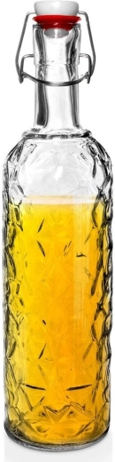 Bouteille en verre avec clip 1,1 l