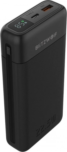 Batterie externe BlitzWolf 20000 mAh avec charge rapide 22,5 W