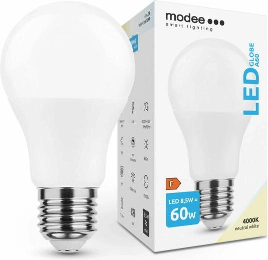 Ampoule LED A60 8,5 W E27 806 lm blanc neutre MODEE