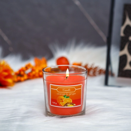 Bougie parfumée à l’orange et au gingembre 120 g