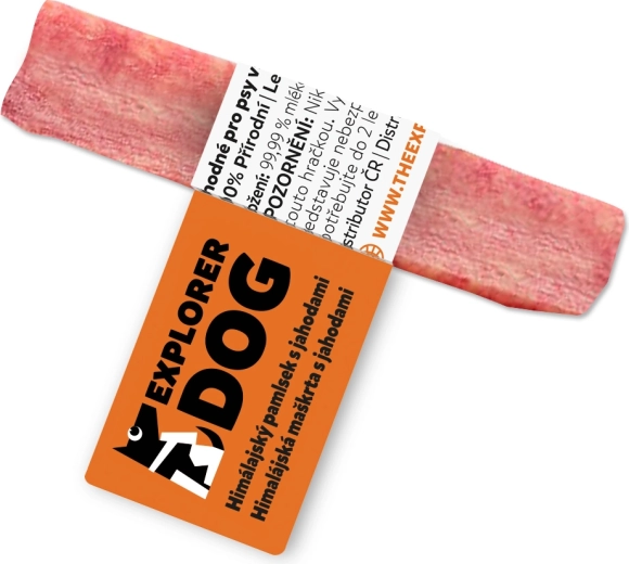 Explorer Dog friandise dentaire himalayenne au fromage avec fraises, taille S