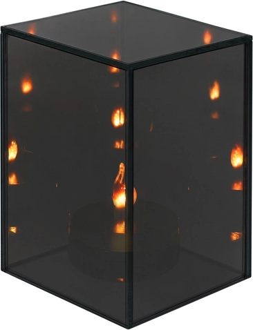 Lanterne LED miroir 3D en forme de cube Zortiva