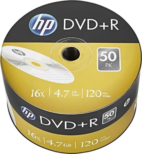 Hp dvd+r 16x 4,7 go, lot de 50 pcs