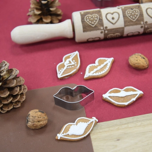 Motif bouche pour des biscuits et décorations originaux