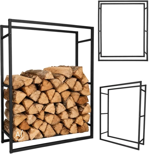 Support métallique pour bois de cheminée d’intérieur - 1 pièce