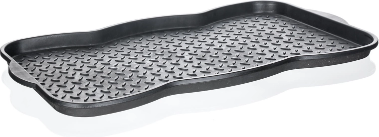 Égouttoir à chaussures 75 × 38 cm plastique noir moulé BRILANZ