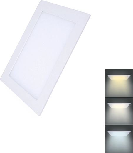 Mini panneau LED Solight CCT à encastrer (faux plafond) carré 6 W