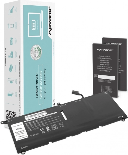 Batterie Movano pour ordinateur portable Dell XPS 13 9370/9380 (DXGH8, G8VCF) 5500 mAh 41 Wh