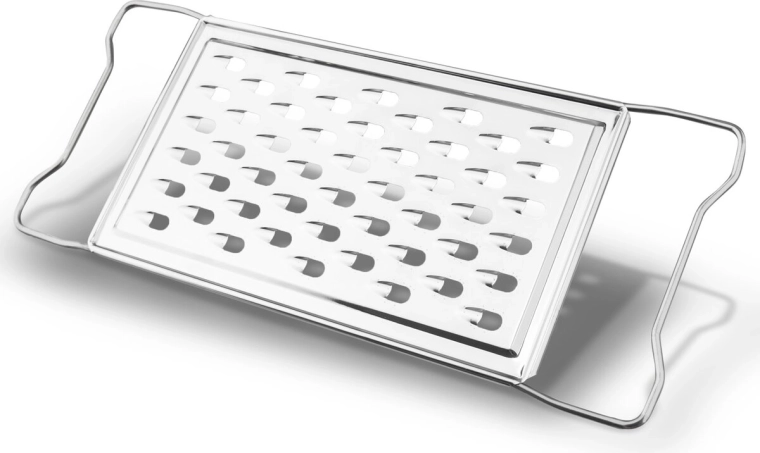 Râpe plate grossière en acier inoxydable 27,5 × 11 cm
